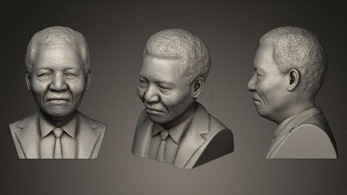 3D модель Нельсон Мандела (STL)